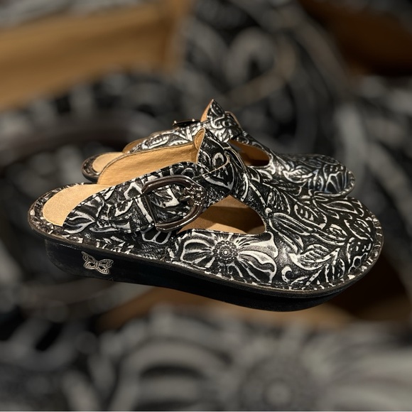 Alegria Black Mules Comfortable Clogs size 7 - Picture 3 of 8